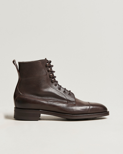 Miehet | Osta kengät merkiltä Edward Green - saat lepolestin kaupan päälle. | Edward Green | Galway Grained Boot Dark Brown Utah Calf
