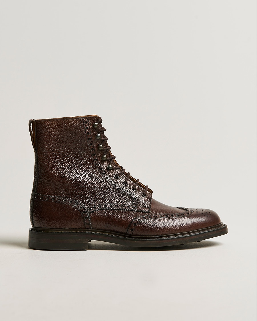 Crockett & Jones Islay Boot Dark Brown Grained Calf – Ruskea