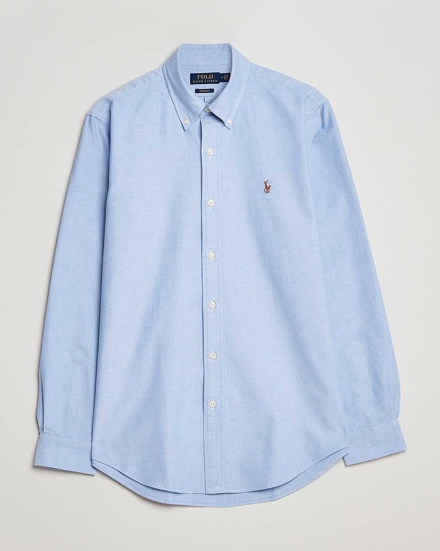 Polo Ralph Lauren Custom Fit Oxford Shirt Blue – Sininen
