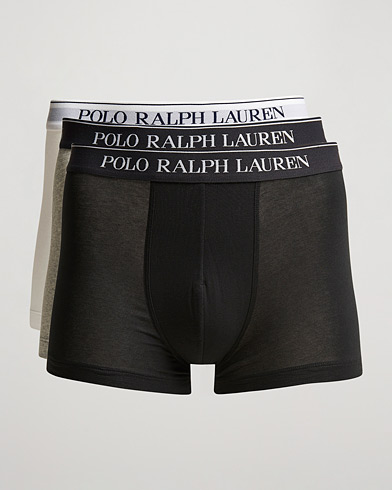 Mies | Alushousut | Polo Ralph Lauren | 3-Pack Trunk Grey/White/Black