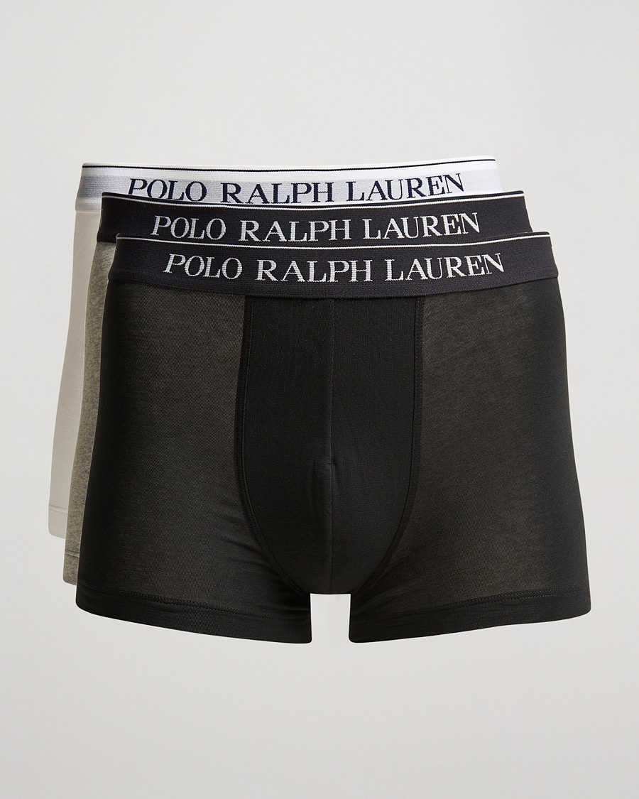 Polo Ralph Lauren 3-Pack Trunk Grey/White/Black – Harmaa