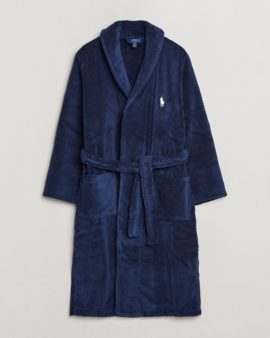 Polo Ralph Lauren Shawl Robe Navy – Sininen