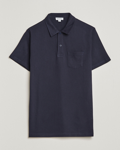 Miehet | Ajattomia vaatteita | Sunspel | Riviera Polo Shirt Navy
