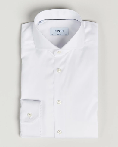 Mies | Viralliset | Eton | Super Slim Fit Shirt Cutaway White