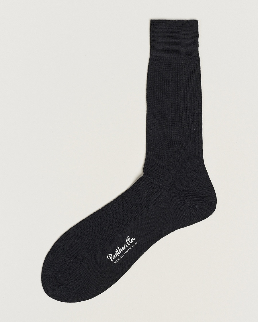 Pantherella Naish Merino/Nylon Sock Black – Musta