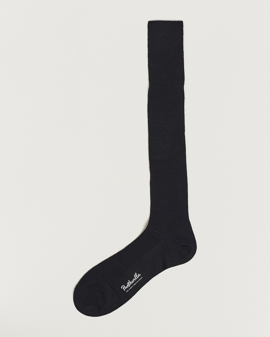Pantherella Naish Long Merino/Nylon Sock Black – Musta