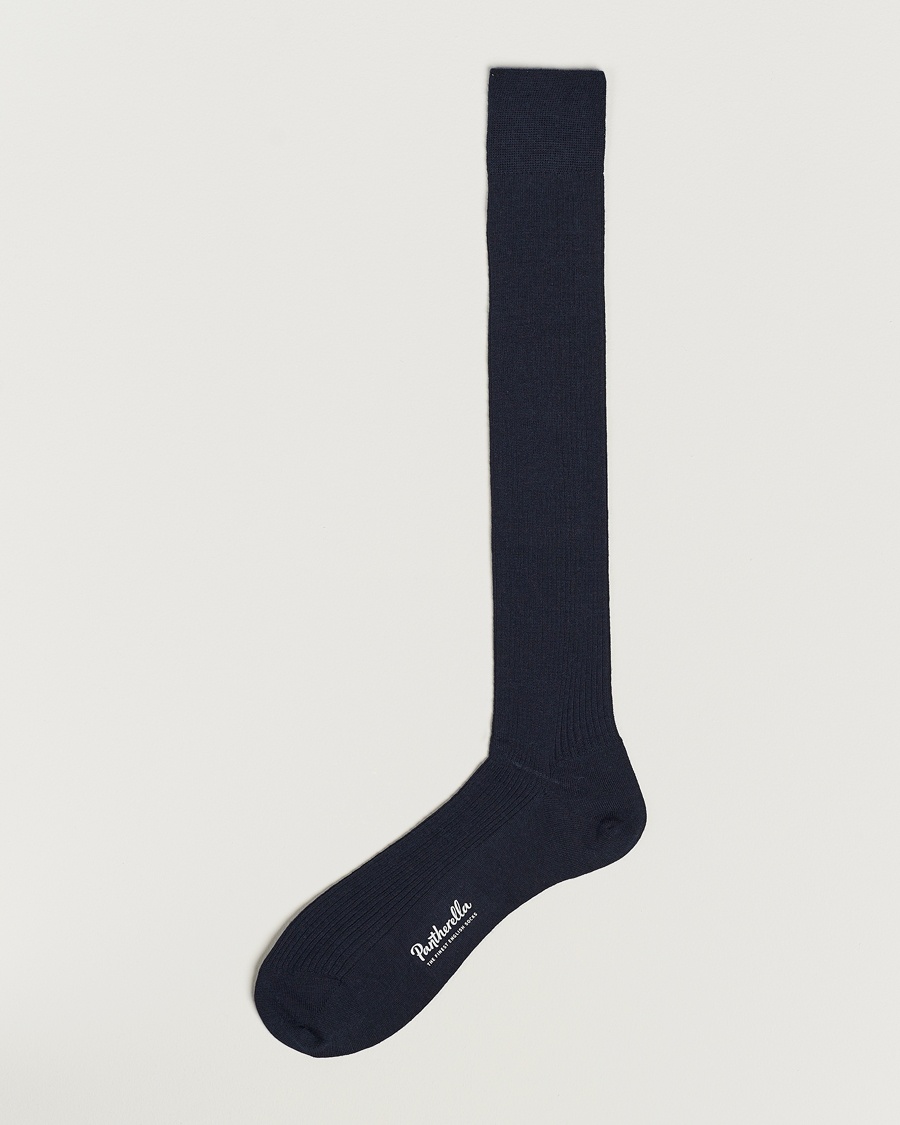 Pantherella Naish Long Merino/Nylon Sock Navy – Sininen