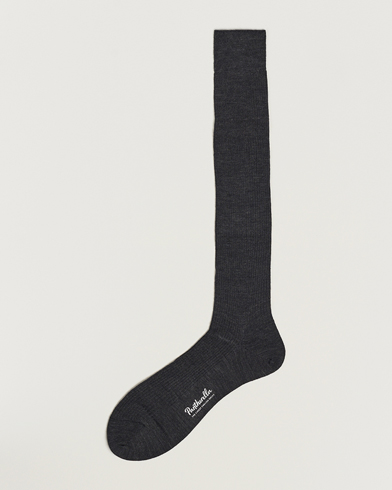 Mies | Best of British | Pantherella | Naish Long Merino/Nylon Sock Charcoal