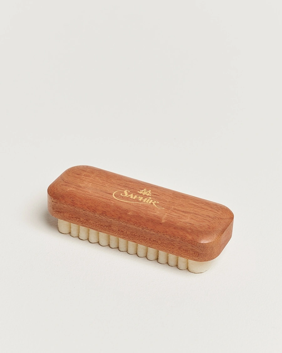 Saphir Medaille d'Or Crepe Suede Shoe Cleaning Brush Exotic Wood – Ruskea