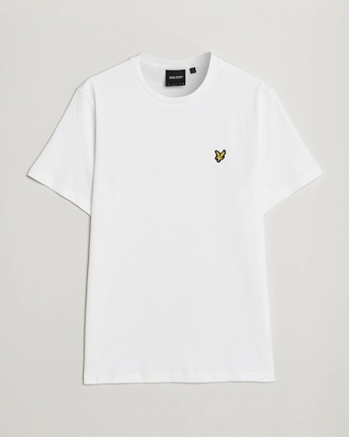 Mies | Valkoiset t-paidat | Lyle & Scott | Plain Crew Neck Cotton T-Shirt White