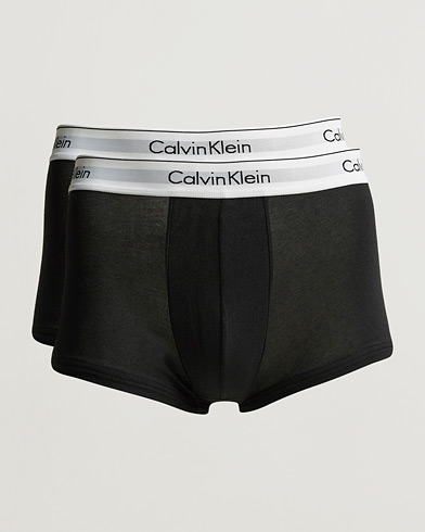 Mies | Trunks | Calvin Klein | Modern Cotton Stretch Trunk 2-Pack Black