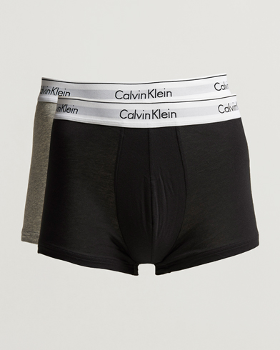 Mies | Alusvaatteet | Calvin Klein | Modern Cotton Stretch Trunk Heather Grey/Black