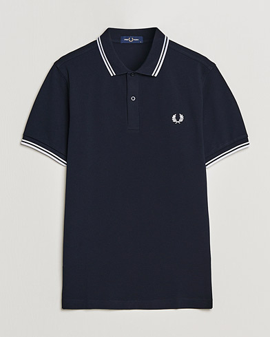 Mies |  | Fred Perry | Twin Tipped Polo Shirt Navy/White