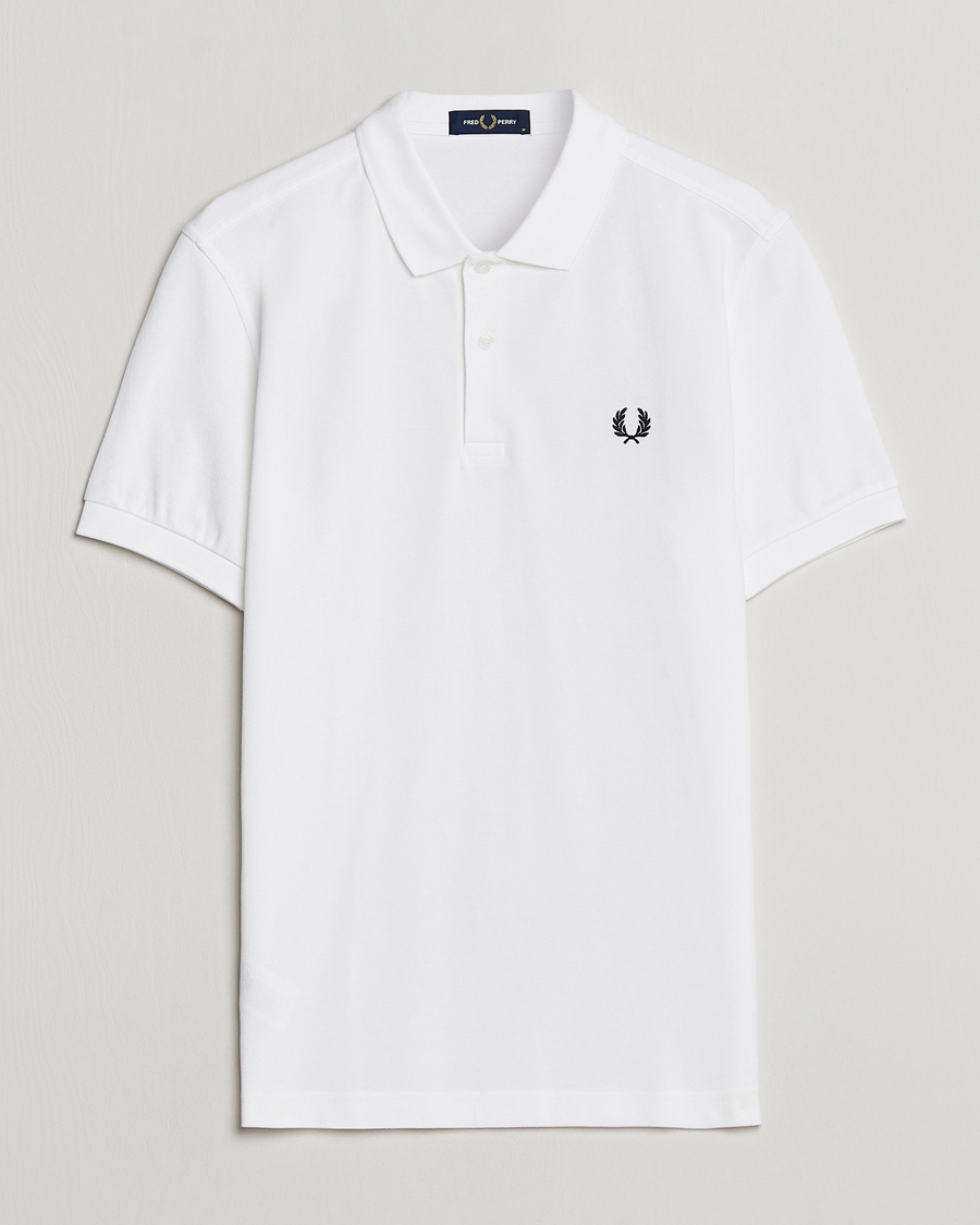 Fred Perry Plain Polo White – Valkoinen