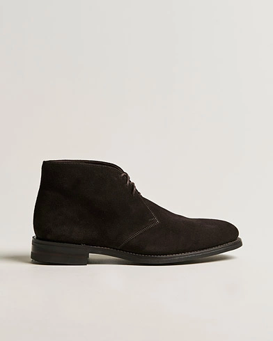 Mies | Käsintehdyt kengät | Loake 1880 | Pimlico Chukka Boot Dark Brown Suede