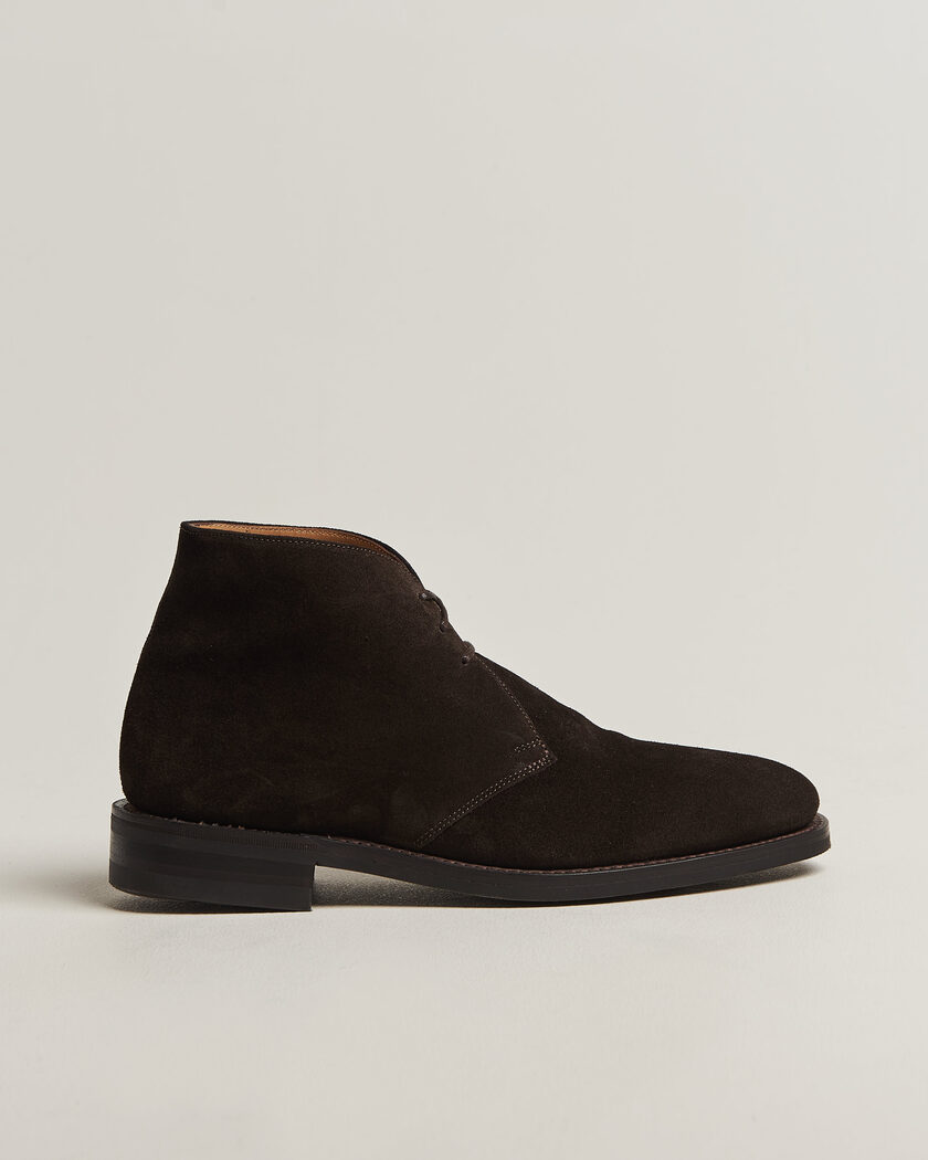 Loake 1880 Pimlico Chukka Boot Dark Brown Suede – Ruskea