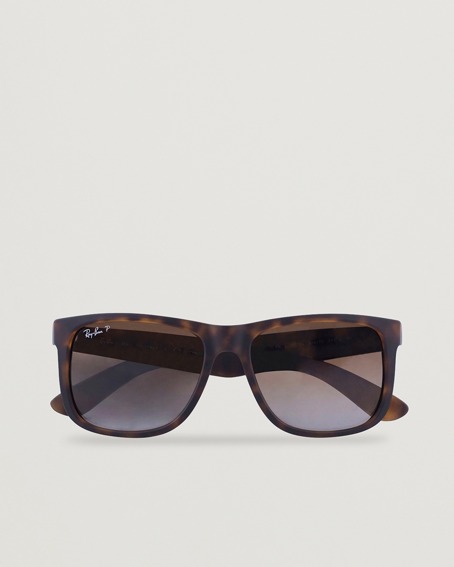 Ray-Ban 0RB4165 Justin Polarized Wayfarer Sunglasses Havana/Brown – Ruskea