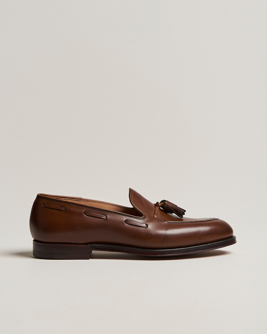Crockett & Jones Cavendish Tassel Loafer Dark Brown Calf – Ruskea