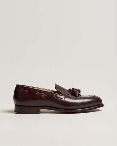 Mies | Käsintehdyt kengät | Crockett & Jones | Cavendish Tassel Loafer Burgundy Cordovan