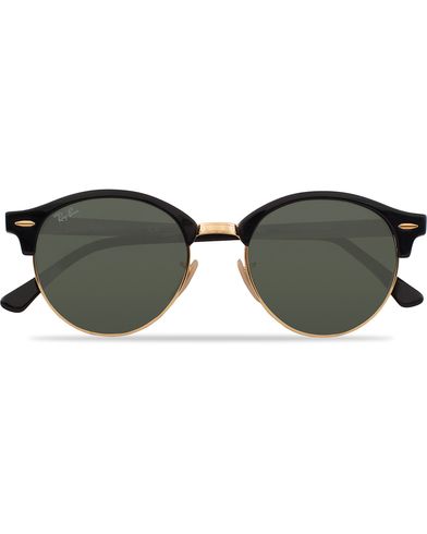 Ray-Ban 0RB4246 Clubround Sunglasses Black/Green