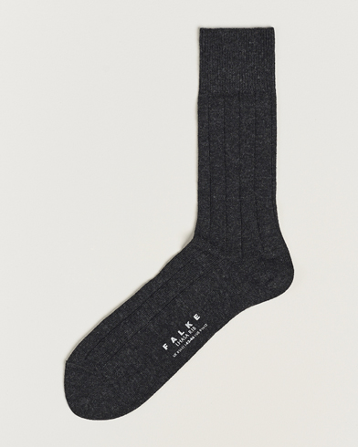 Mies | Merinovillasukat | Falke | Lhasa Cashmere Socks Antracite Grey