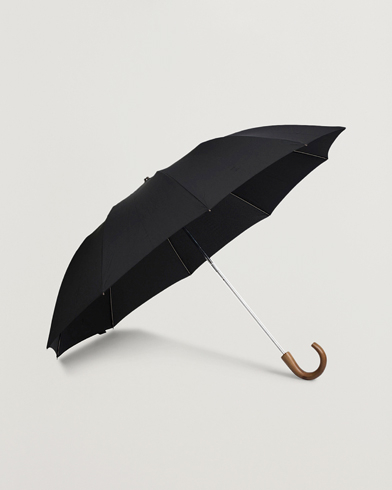Mies | Tyylikkäänä sateella | Fox Umbrellas | Telescopic Umbrella Black