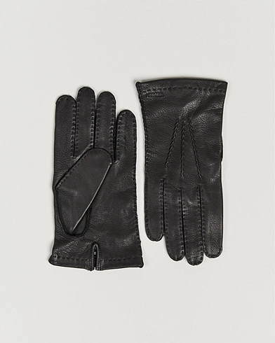 Mies |  | Hestra | Henry Unlined Deerskin Glove Black