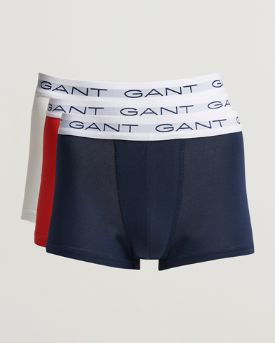 Mies | GANT | GANT | 3-Pack Trunk Boxer Red/Navy/White
