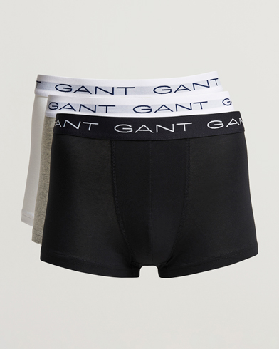 Mies | GANT | GANT | 3-Pack Trunk Boxer White/Black/Grey Melange