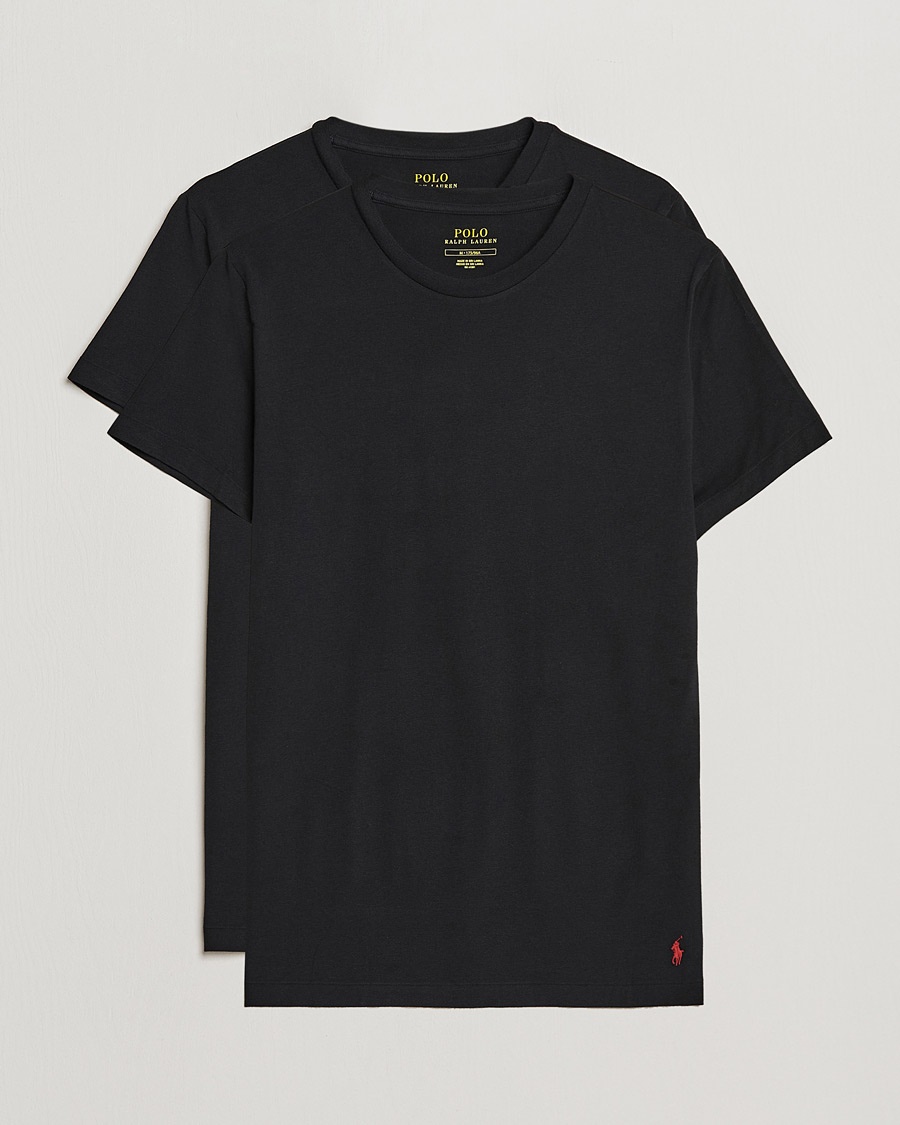 Polo Ralph Lauren 2-Pack Cotton Stretch T-Shirt Black – Musta