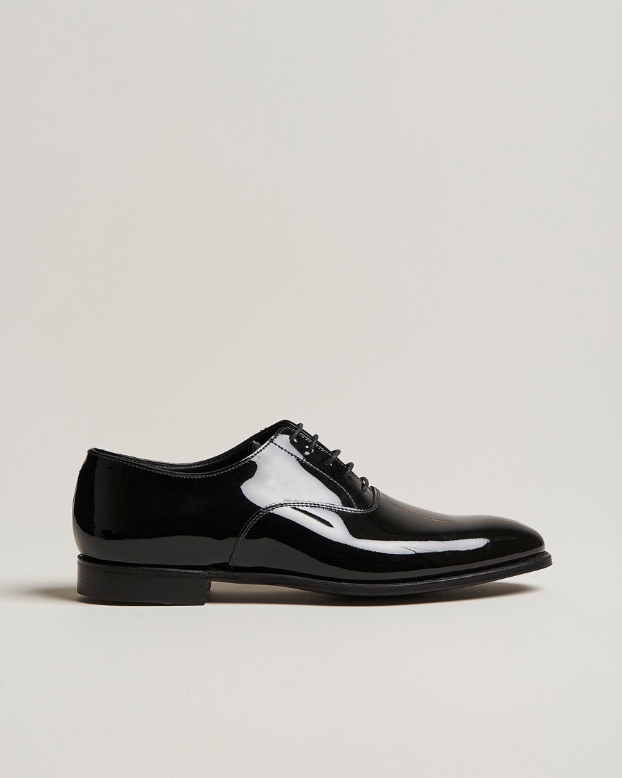 Crockett & Jones Overton Oxfords Black Patent – Musta