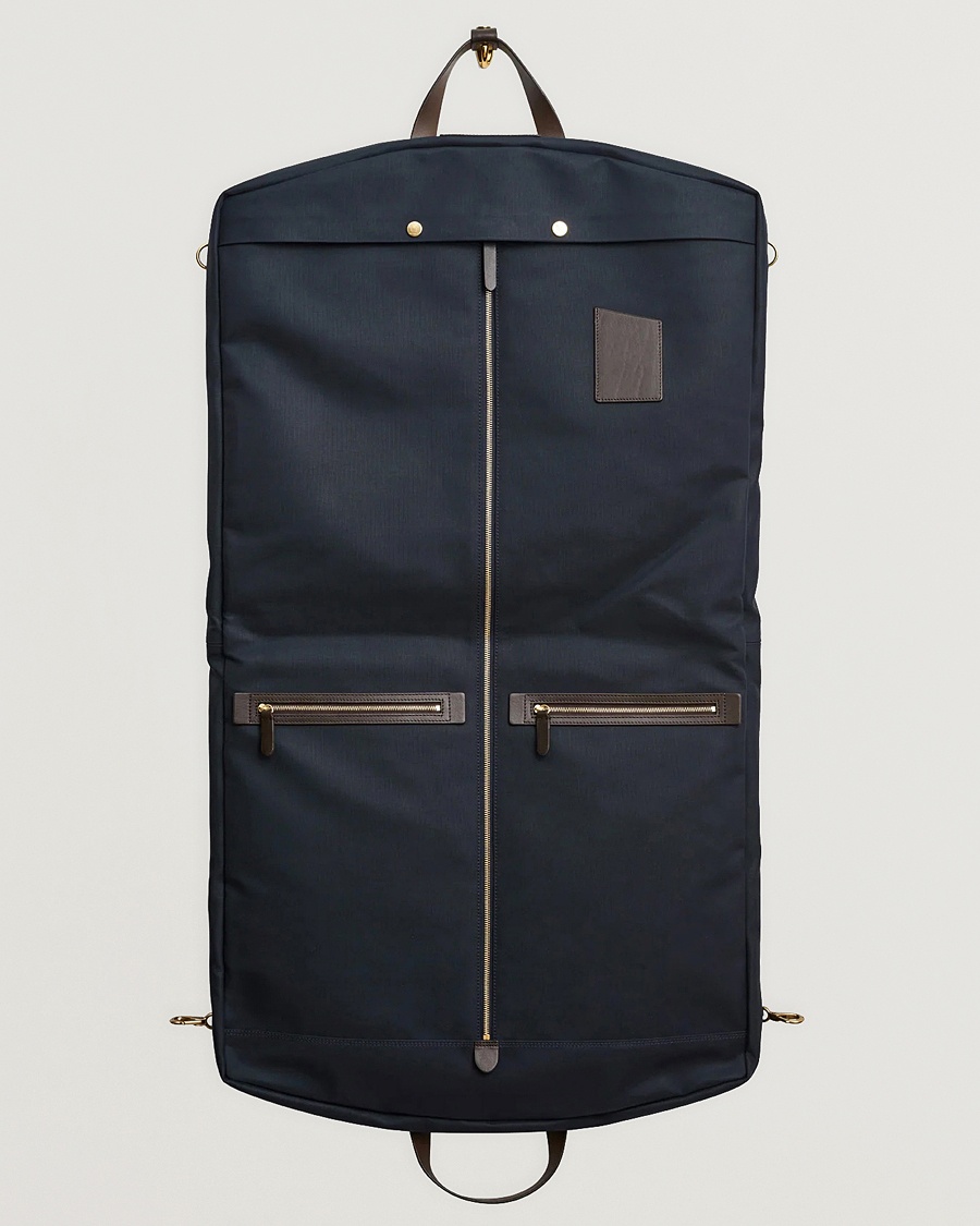Mismo M/S Suit Carrier Navy/Dark Brown – Sininen