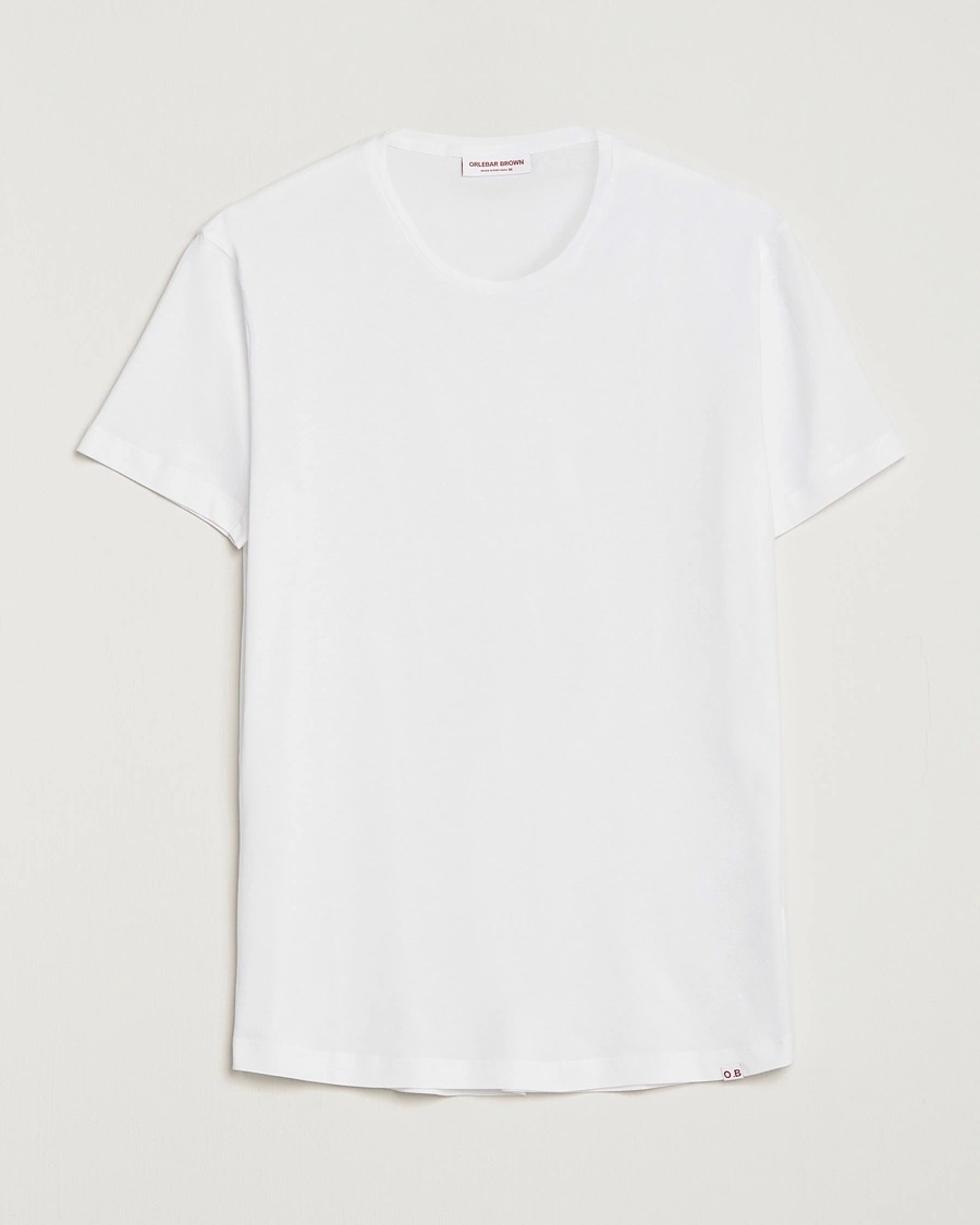 Orlebar Brown OB Crew Neck Tee White – Valkoinen