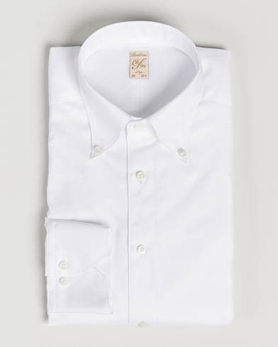 Mies | Viralliset | Stenströms | 1899 Slimline Supima Cotton Structure Shirt White