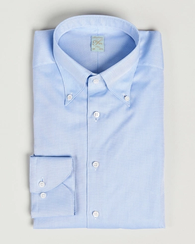 Mies | Viralliset | Stenströms | 1899 Slimline Supima Cotton Structure Shirt Blue