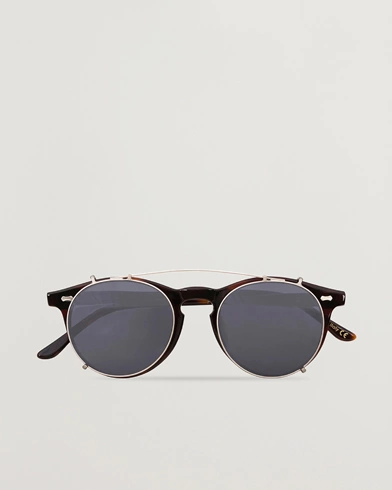 Mies |  | TBD Eyewear | Pleat Clip On Sunglasses Classic Tortoise