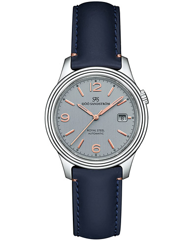  Royal Steel Classic 41mm Grey and Blue Calf