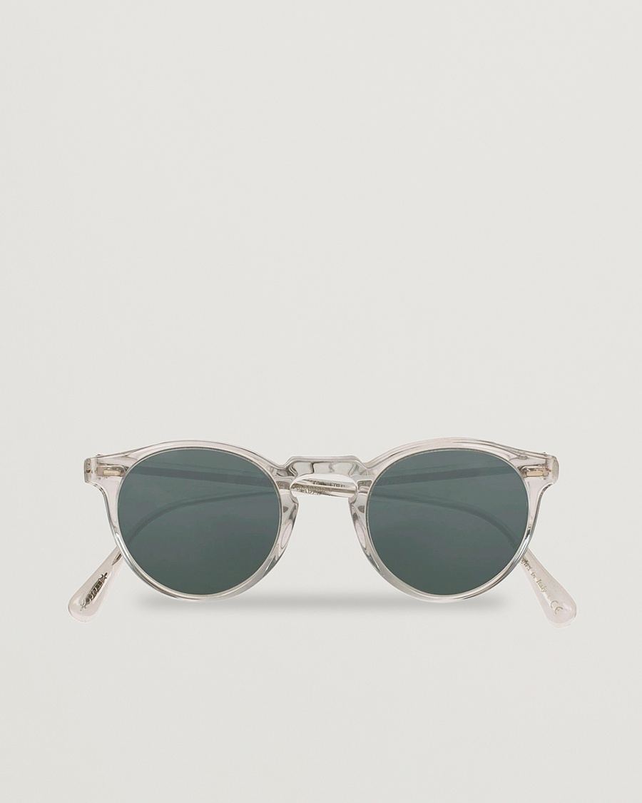 Oliver Peoples Gregory Peck Sunglasses Crystal/Indigo Photochromic – Läpinäkyvä