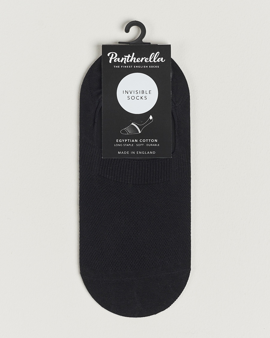 Pantherella Footlet Cotton/Nylon Sock Black – Musta