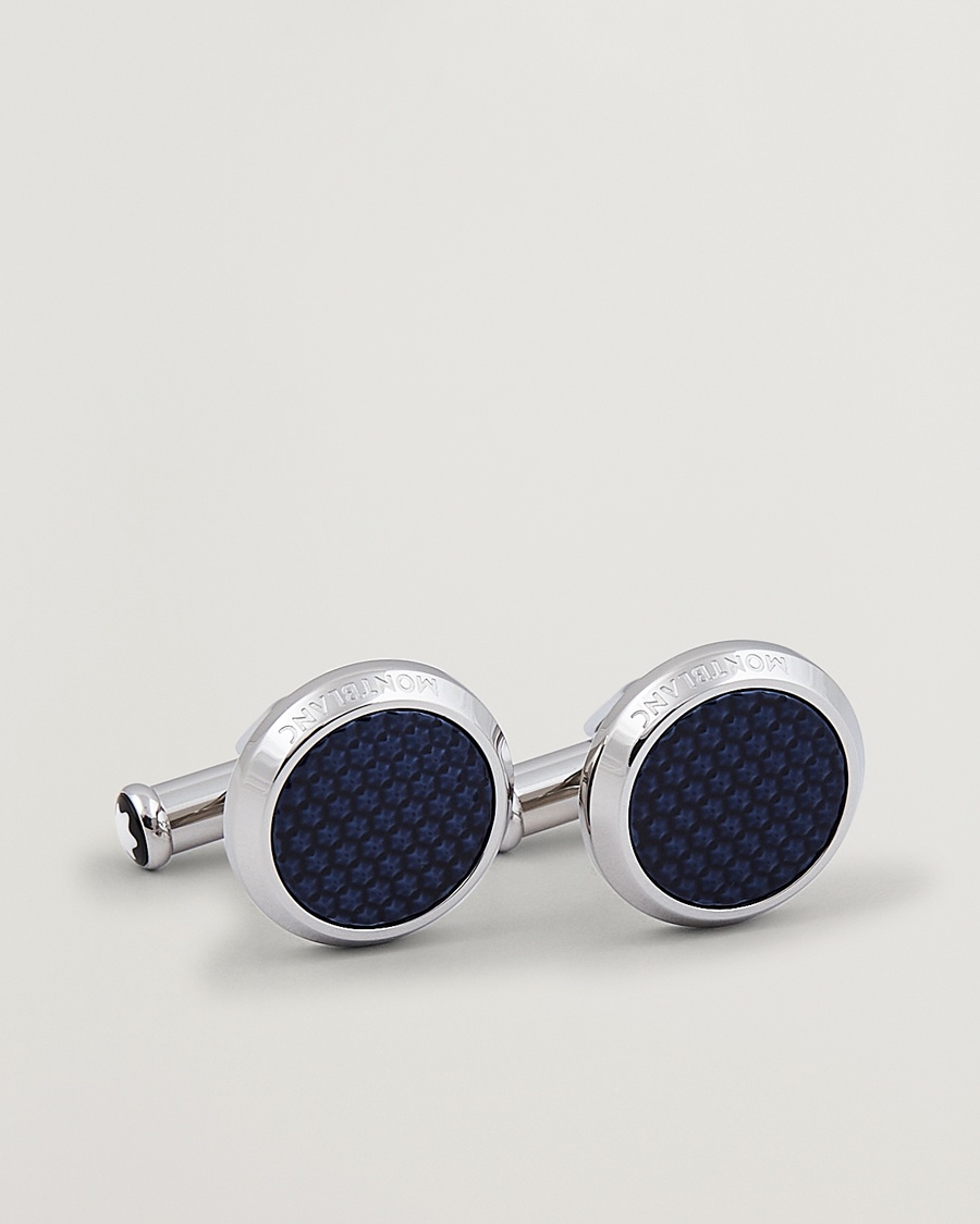 Montblanc Steel Meisterstück Cuff Links Blue – Hopea