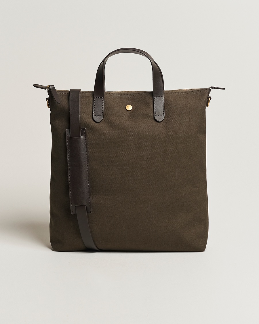MismoM/S Canvas ShopperArmy/Dark Brown – Vihreä