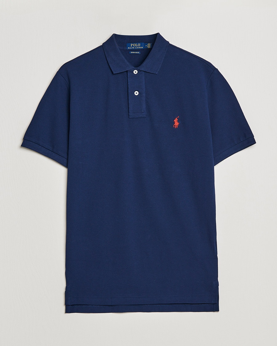 Polo Ralph Lauren Custom Slim Fit Polo Newport Navy – Sininen