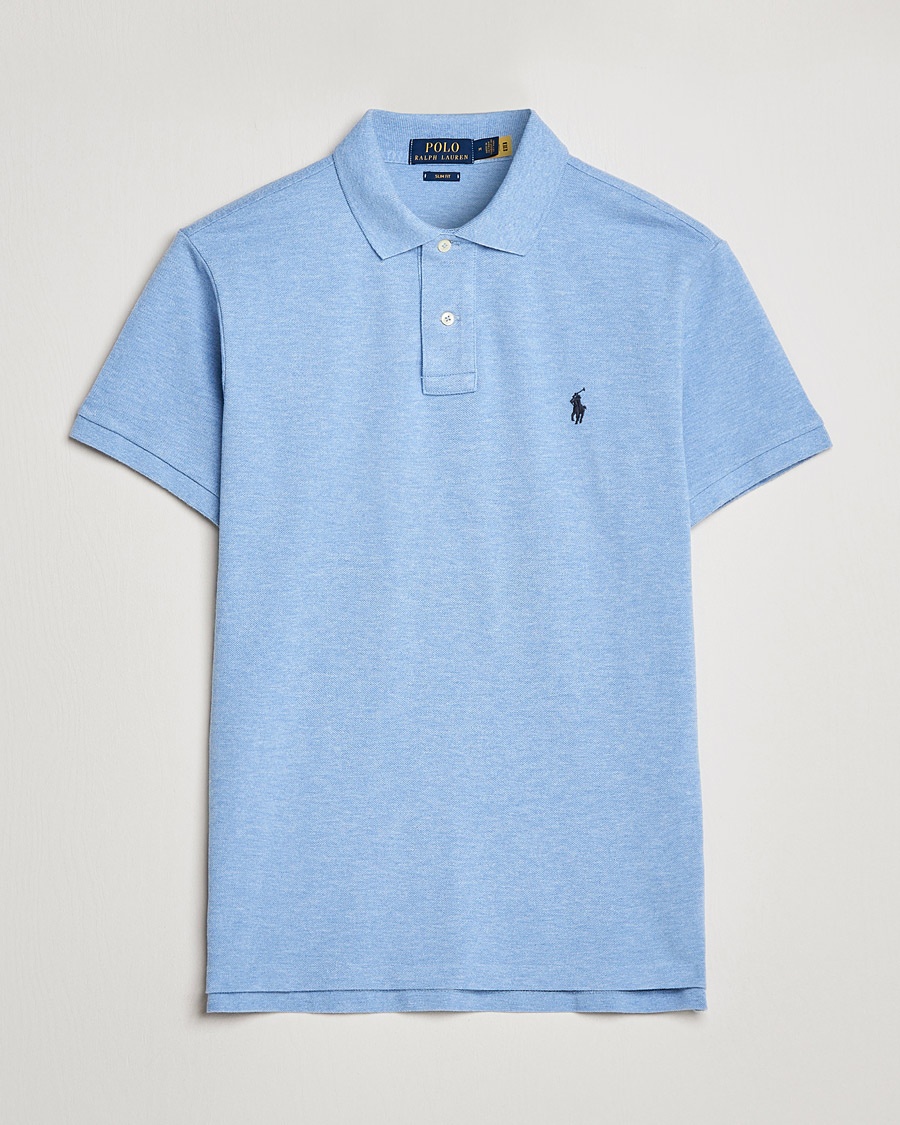 Polo Ralph Lauren Slim Fit Polo Isle Heather – Sininen