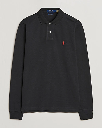 Mies | Osastot | Polo Ralph Lauren | Custom Slim Fit Long Sleeve Polo Polo Black