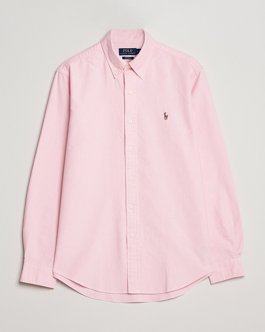 Polo Ralph Lauren Custom Fit Oxford Shirt Pink – Vaaleanpunainen