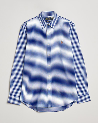 Mies | Alla produkter | Polo Ralph Lauren | Custom Fit Oxford Gingham Shirt Blue/White