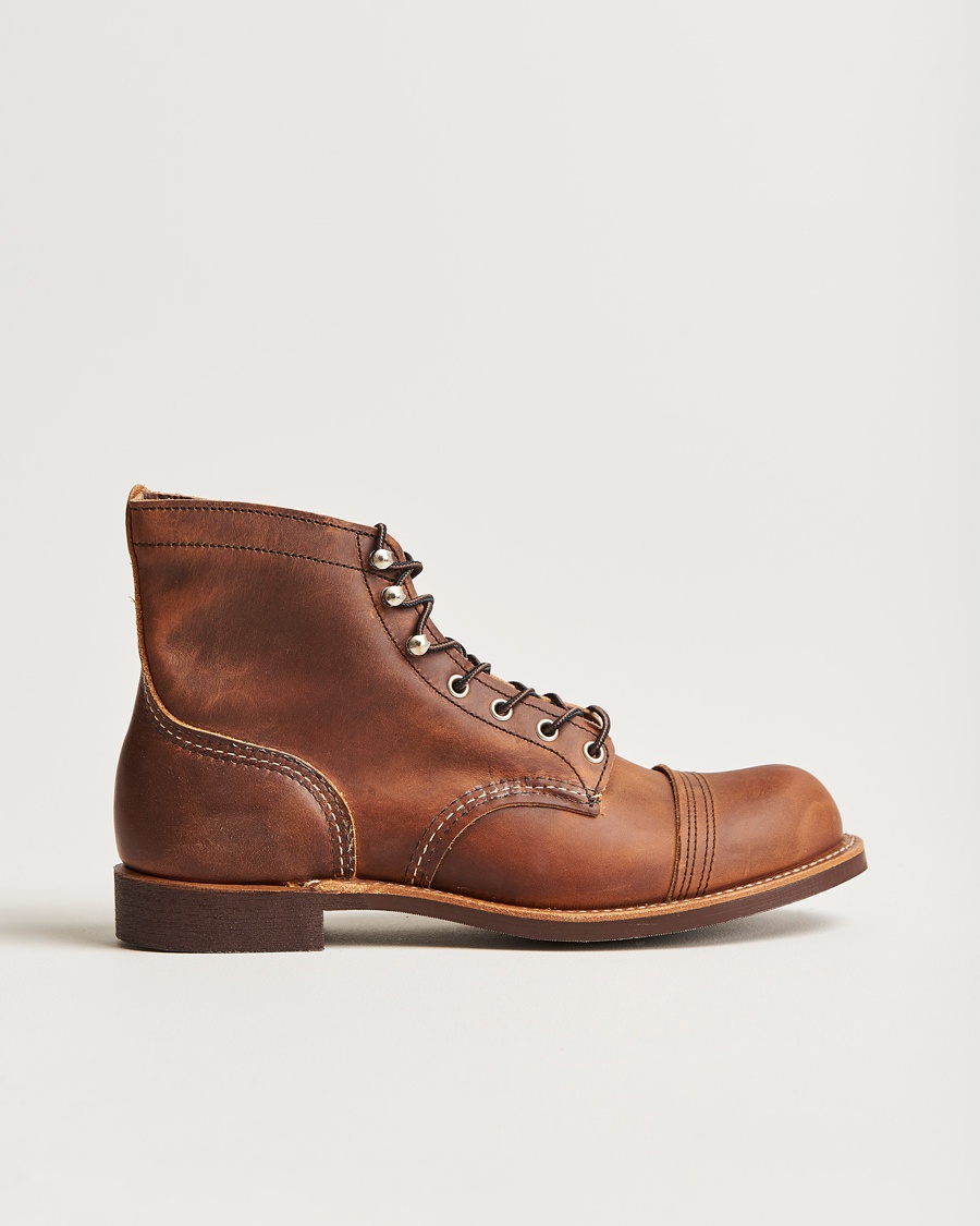 Red Wing Shoes Iron Ranger Boot Copper Rough/Though Leather – Ruskea
