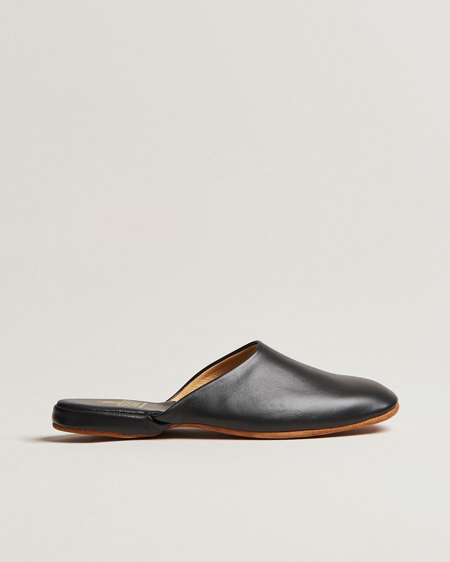 Crockett & Jones Mule Calf Home Slipper Black – Musta