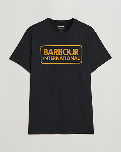 Mies | Vaatteet | Barbour International | Large Logo Crew Neck Tee Black