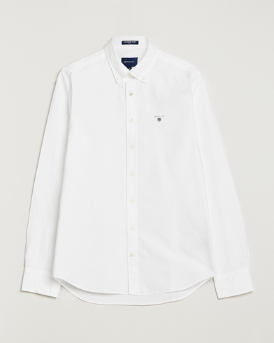 Mies | Preppy Authentic | GANT | Slim Fit Oxford Shirt White